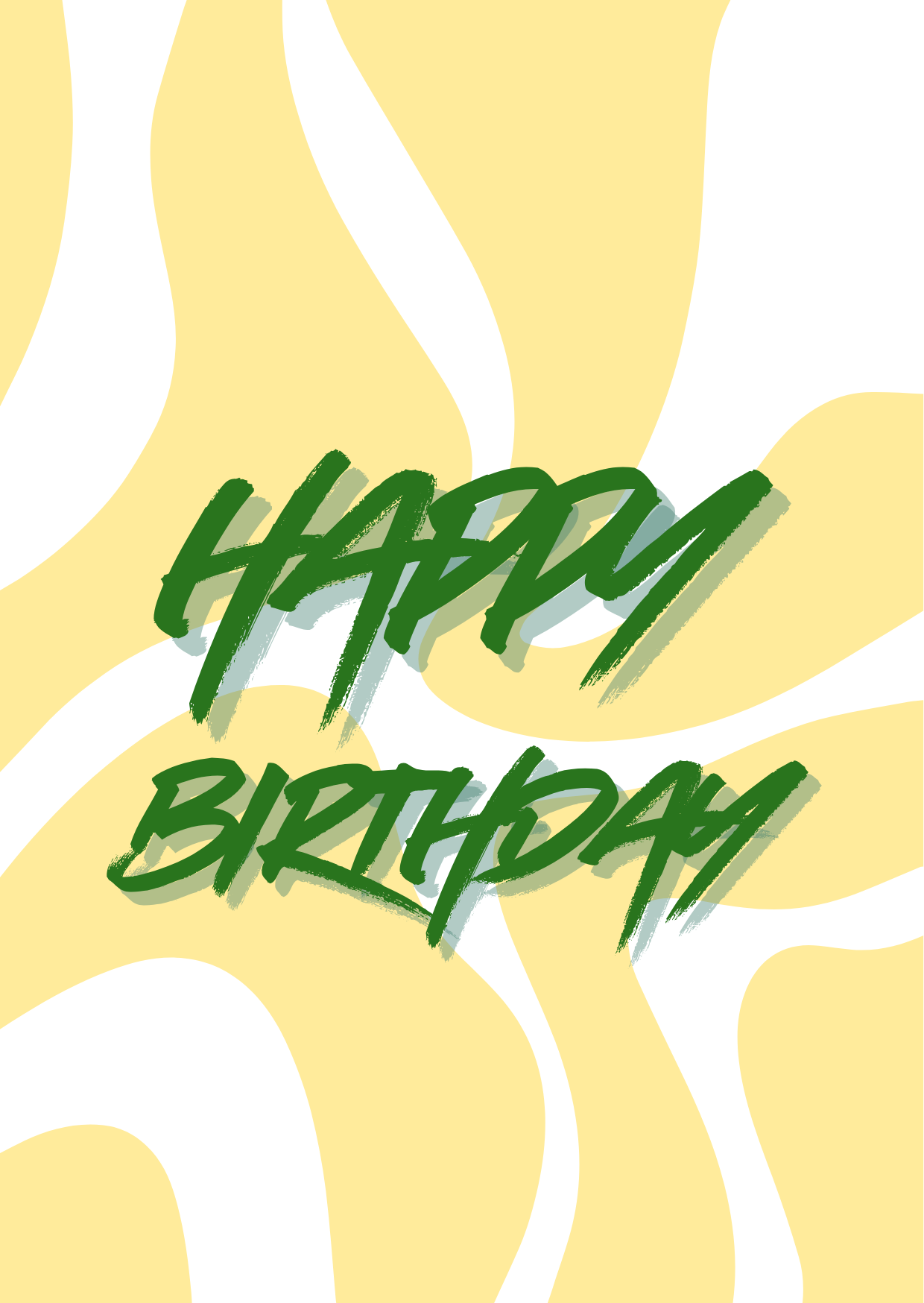 Happy birthday graffiti