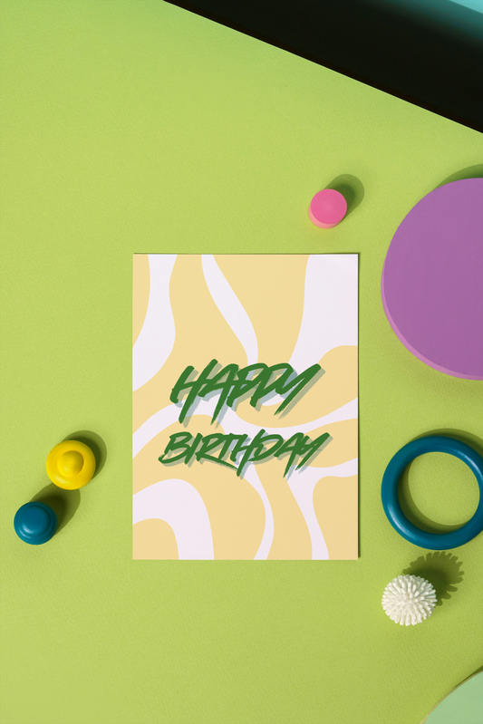 Happy birthday graffiti